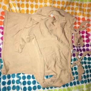 Tie off the shoulder top